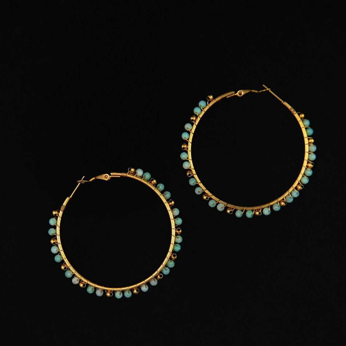 STEWARD &amp; JAMES - MARIAN EARRINGS IN AFRICAN TURQUOISE