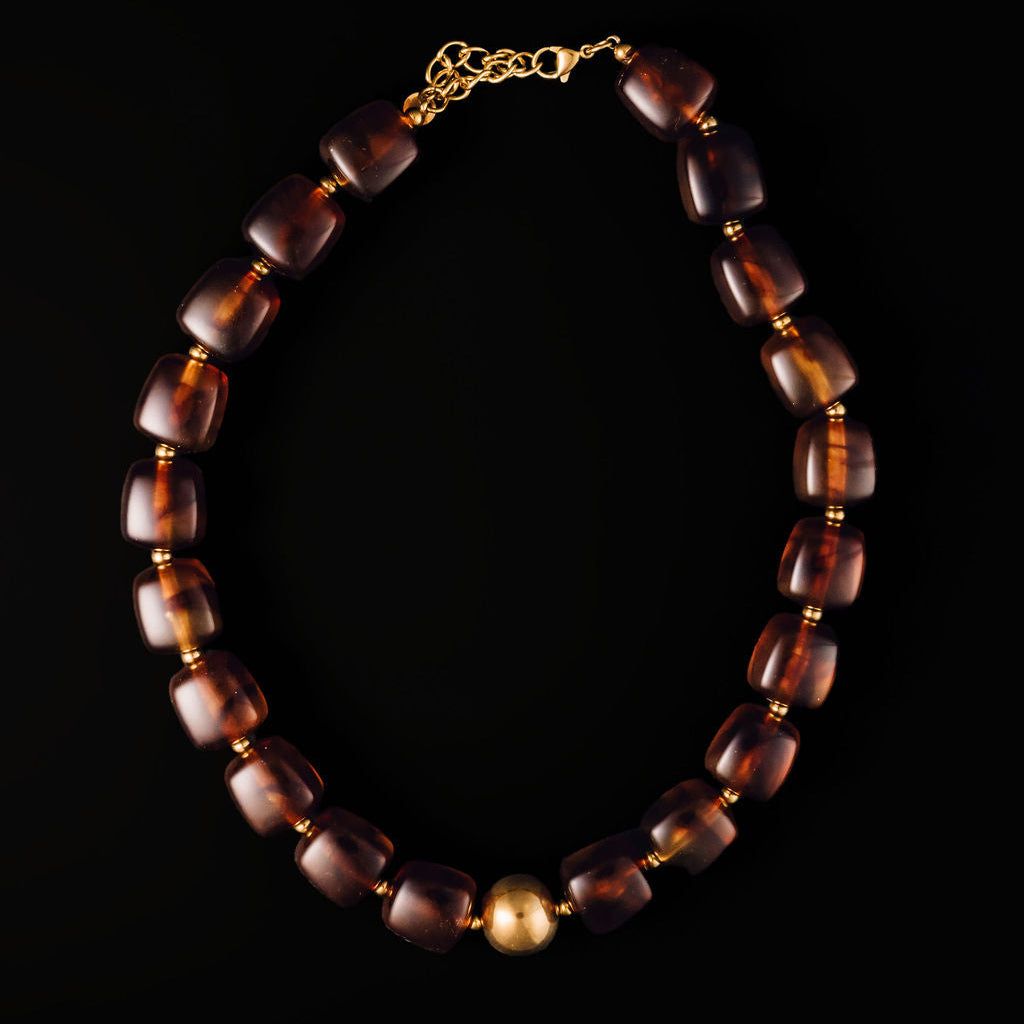 STEWARD &amp; JAMES - AUDREY NECKLACE - AMBER