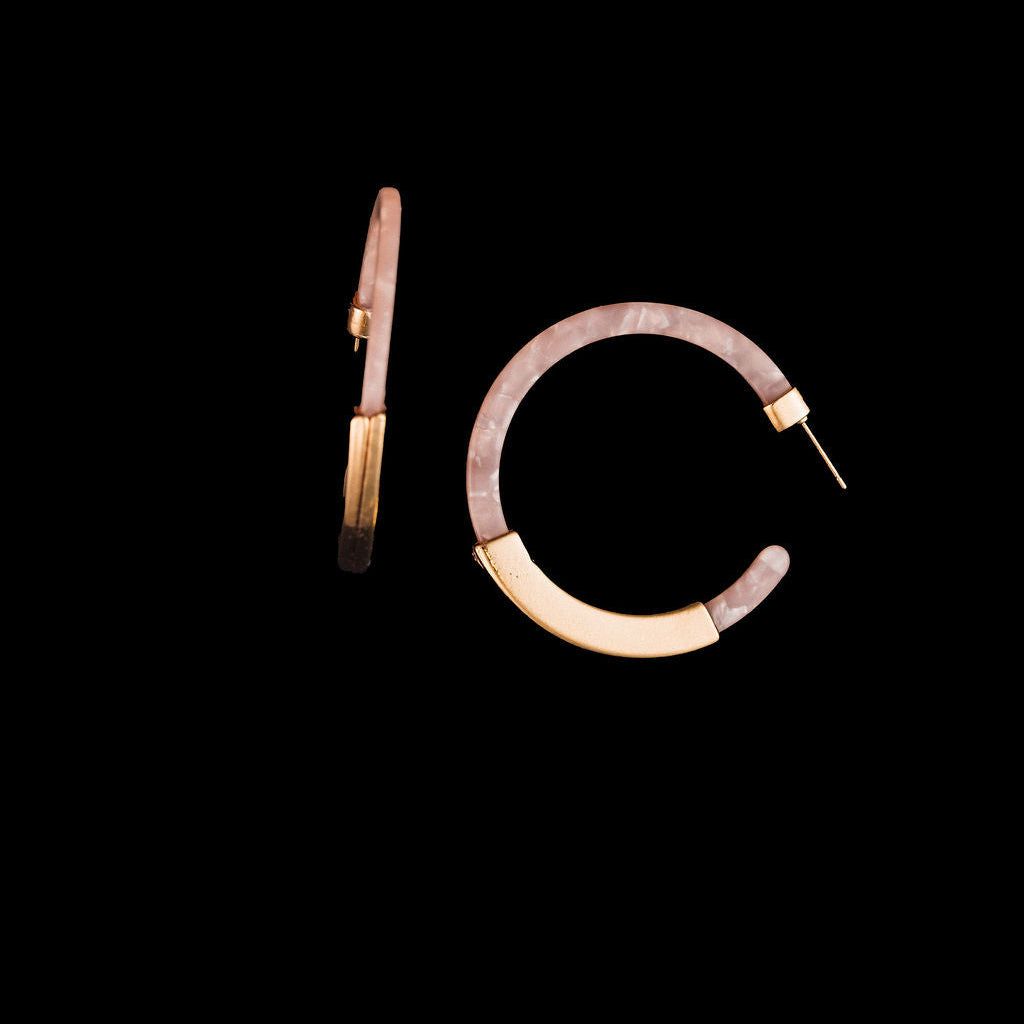 STEWARD &amp; JAMES - AZALEA ACEATATE HOOP - PINK
