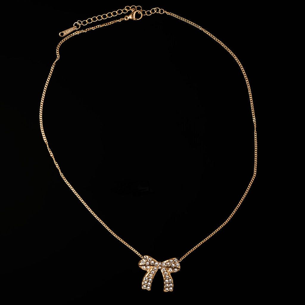 STEWARD &amp; JAMES - DISCO BOW NECKLACE