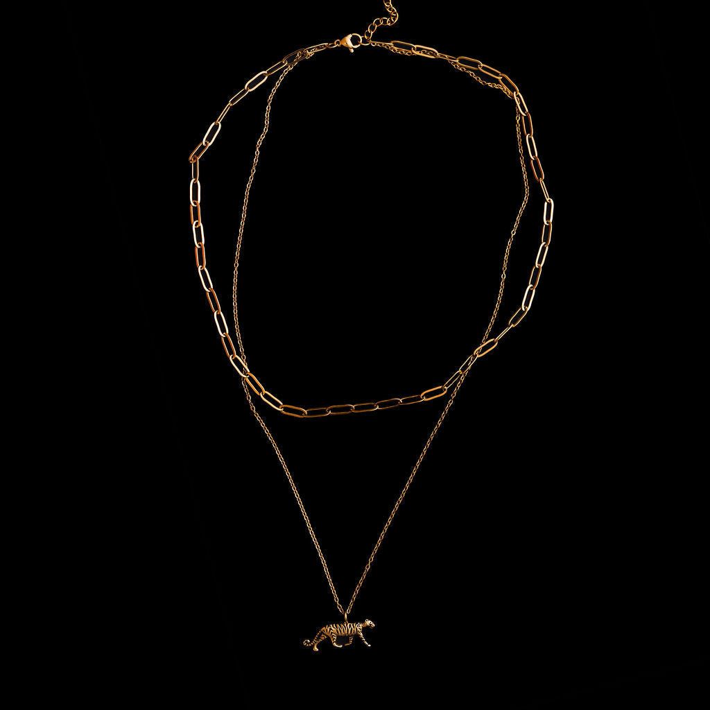 STEWARD &amp; JAMES - TIGER LAYERED NECKLACE