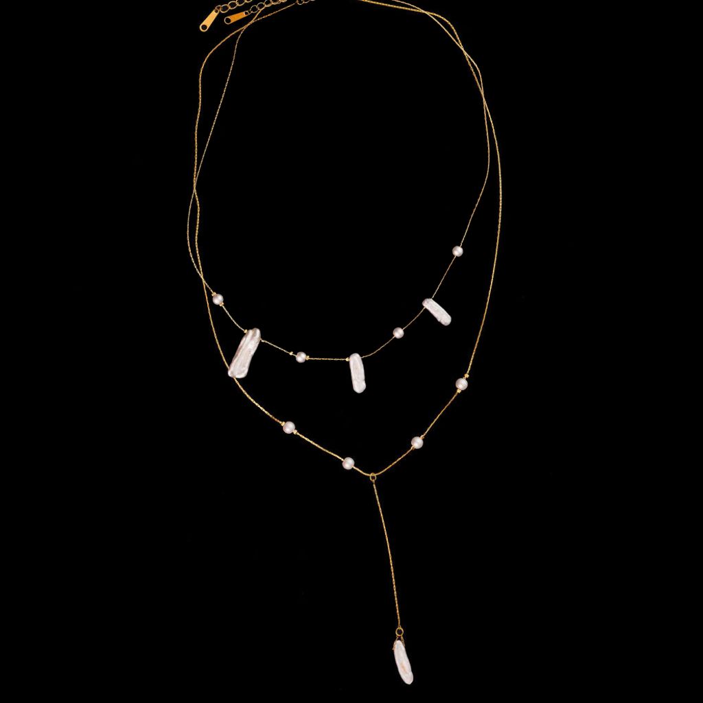 STEWARD &amp; JAMES - BAROQUE PEARL NECKLACE SET