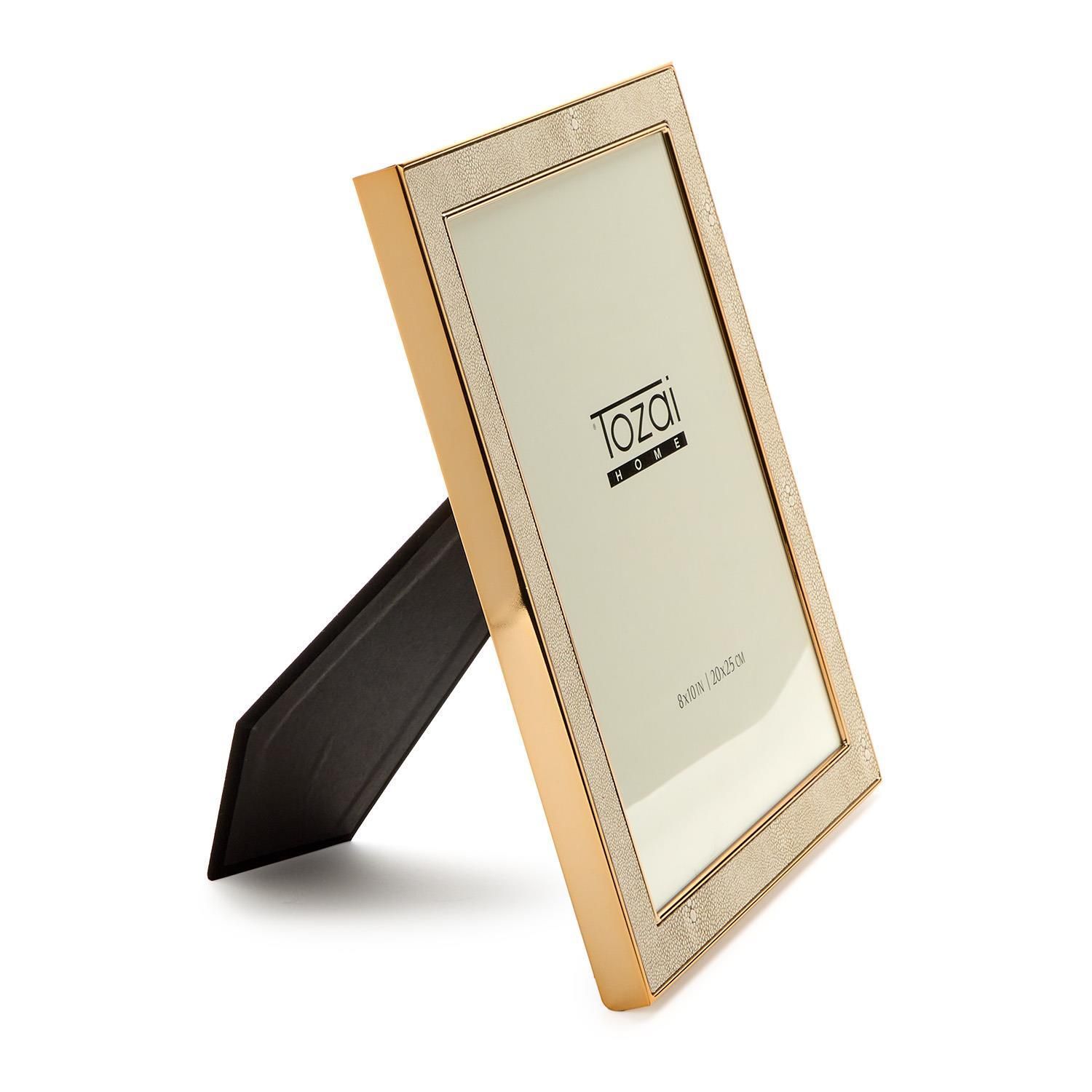 CREAM SHAGREEN 8"X10" FRAME