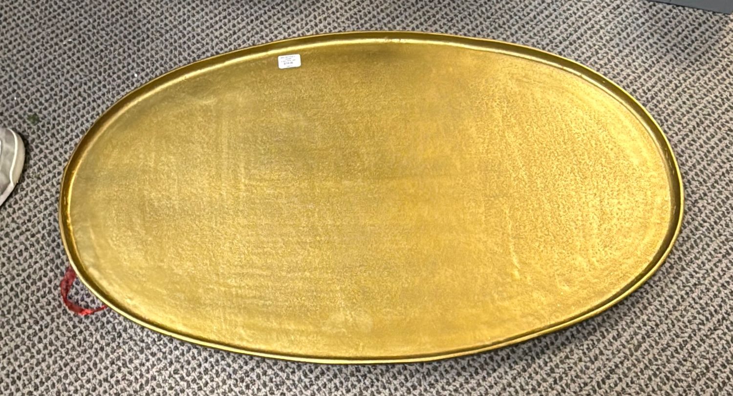 XL GOLD METAL TRAY