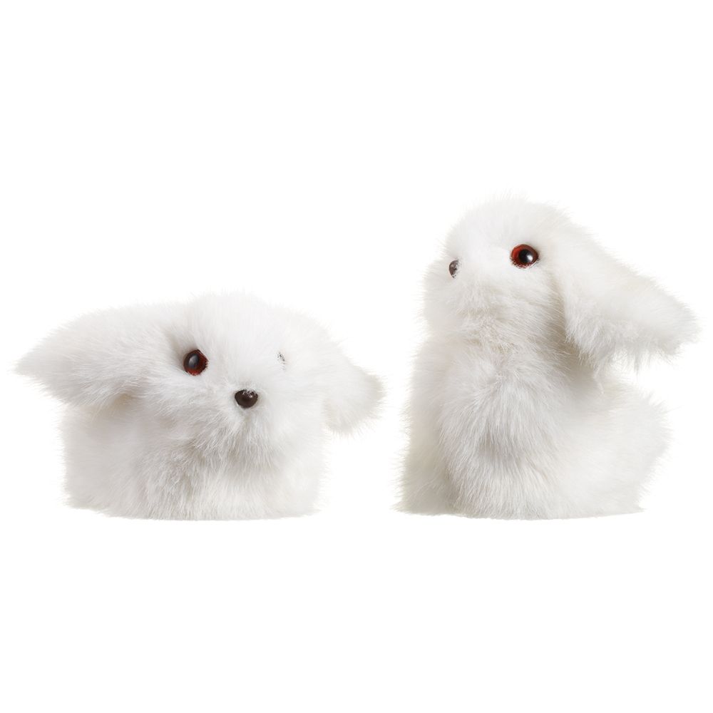 2.8-3.9"BUNNY (2 EA/SET) WH