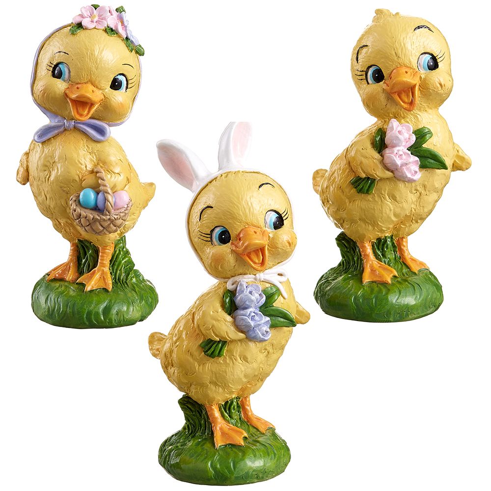 5.5"-6"EASTER DUCK (3 EA/SET)