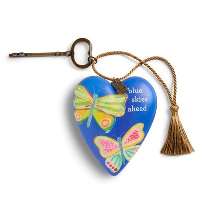 Blue Skies Ahead Art Heart