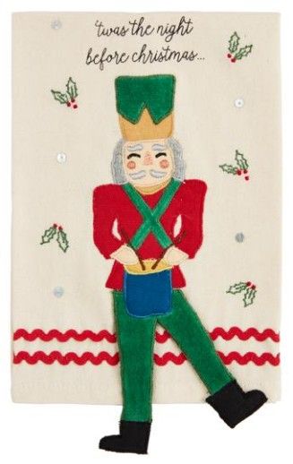 TWAS NUTCRACKER DANGLE TOWELS