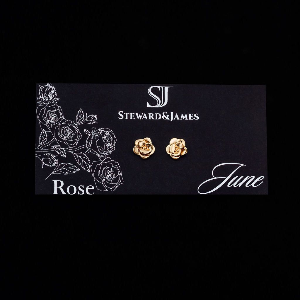 STEWARD &amp; JAMES - JUNE ROSE STUDS