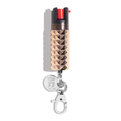 STUDDED PEPPER SPRAY - ROSE GOLD