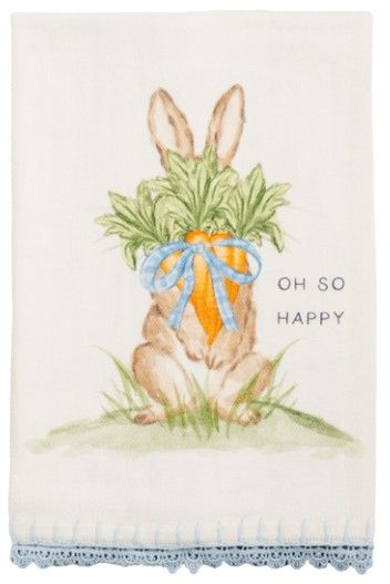 OH SO HAPPY PRINTED TOWEL