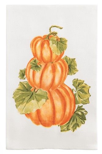 STACKED PUMPKIN PRINTED TOWEL