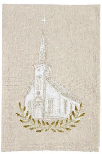 CHURCH PAINTED TOWEL