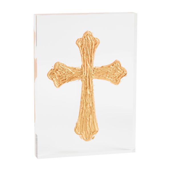 TALL ACRYLIC CROSS PLAQUE
