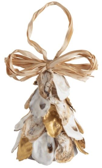 GOLD OYSTER LIGHT ORNAMENT