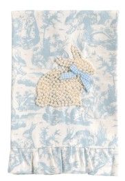 BLUE TOILE BUNNY PEARL TOWEL