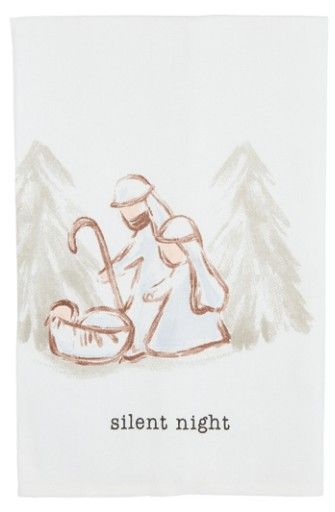 SILENT NATIVITY COTTON TOWEL