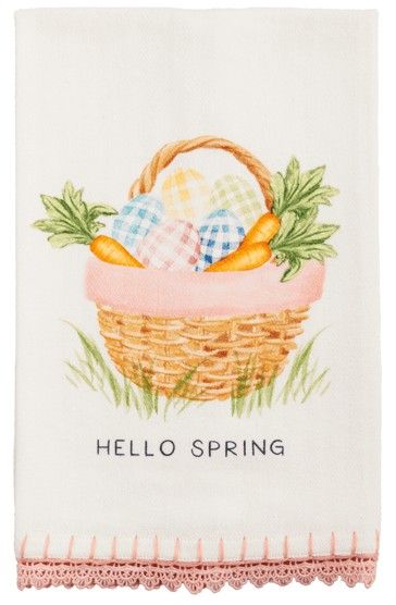 HELLO SPRING PRINTED TOWEL