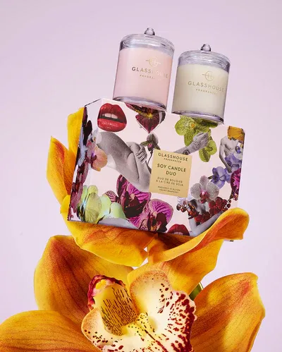 RADIANCE IN BLOOM &amp; VELVET RHAPSODY SOY CANDLE DUO