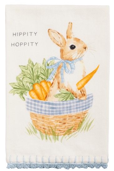 HIPPITY HOPPITY PRINTED TOWEL