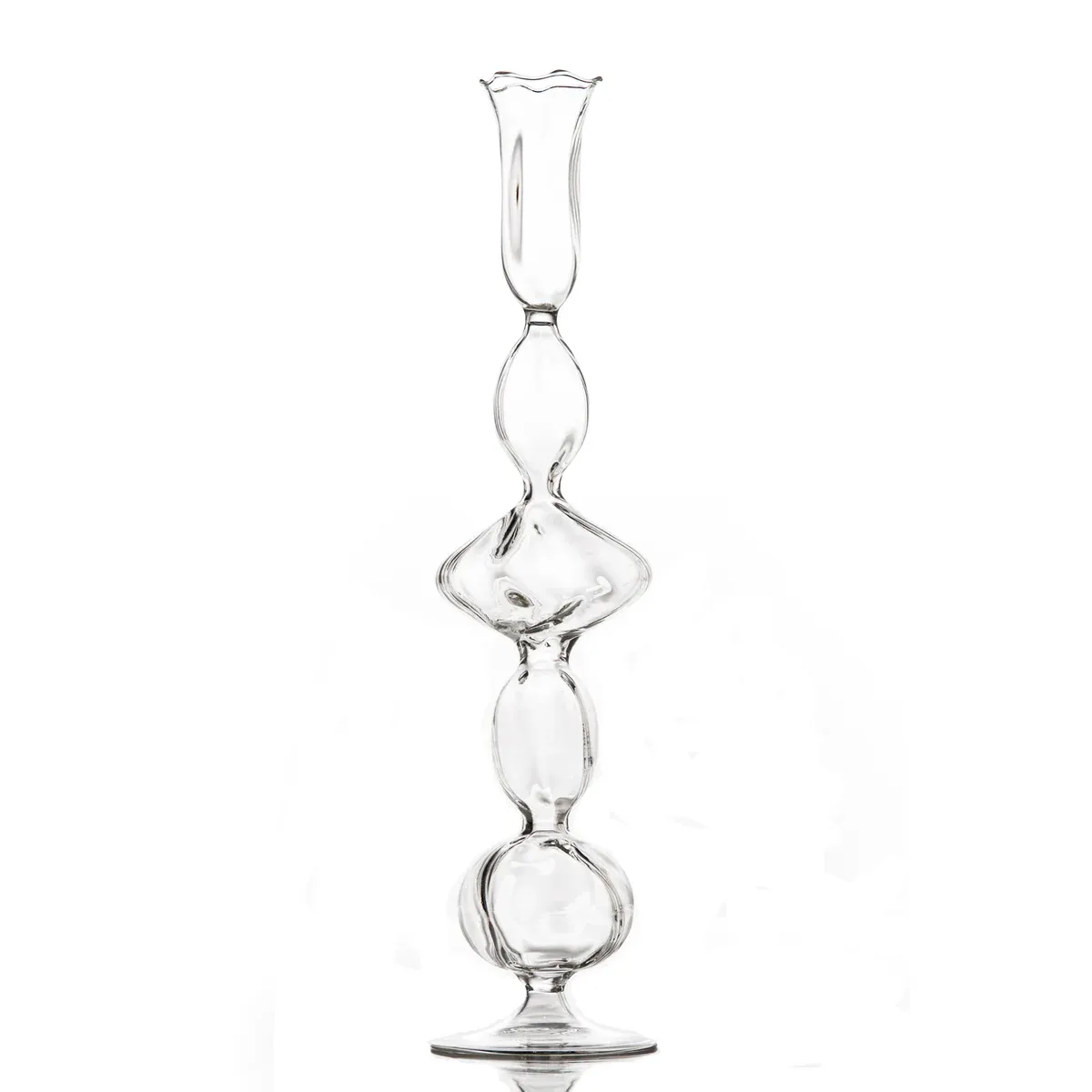 CANDLESTICK CLEAR FLAT BALL