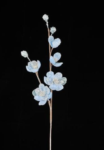 34" BLUE/SILVER ICY WILD MINI MAGNOLIA SPRAY