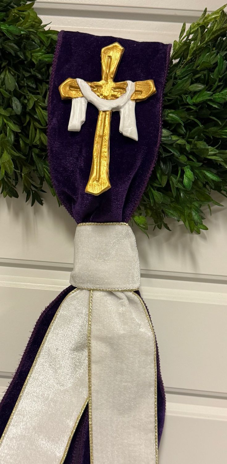 Purple Cross Sash