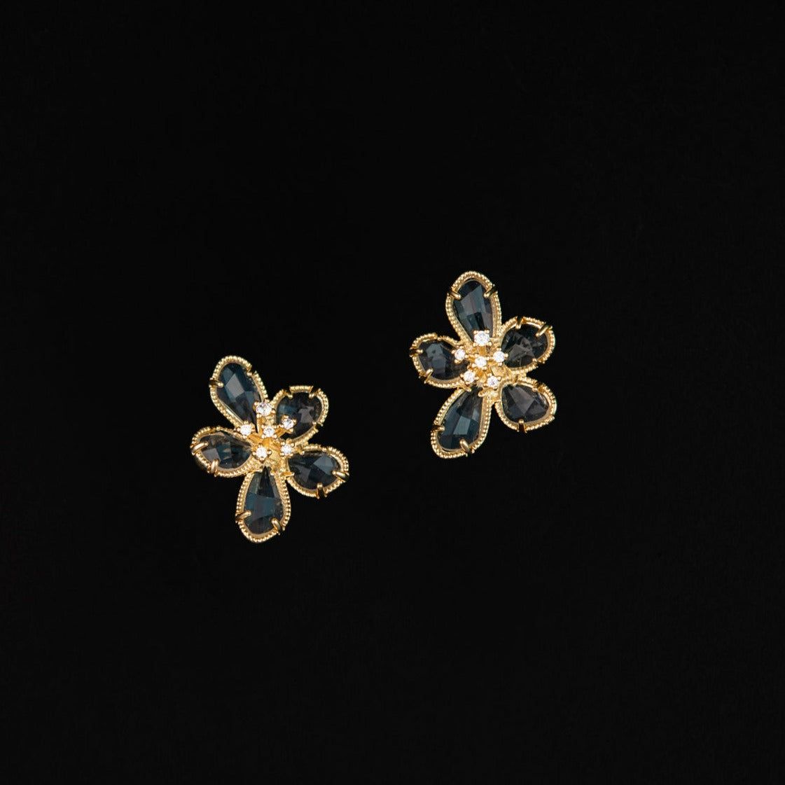 STEWARD &amp; JAMES - WELLS FLORAL EARRINGS