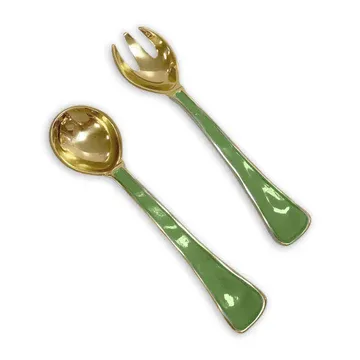 ENCANTO Soho Salad Servers - LEAF GREEN