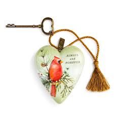 ALWAYS AND FOREVER CARDINAL ART HEART