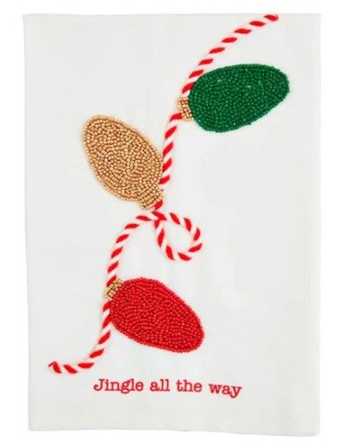 LIGHTS XMAS BEAD TOWEL