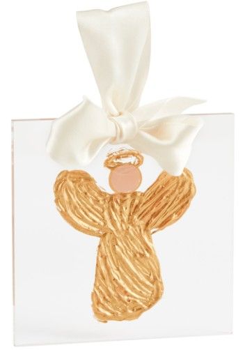 ANGEL GOLD ACRYLIC ORNAMENT