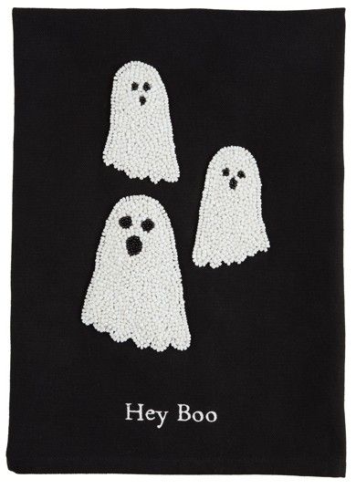 GHOST HALLOWEEN BEAD TOWEL