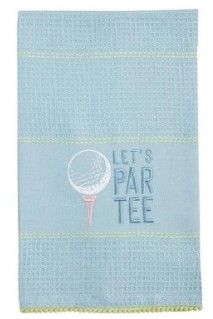 LETS PAR TEE GOLF WAFFLE TOWEL L