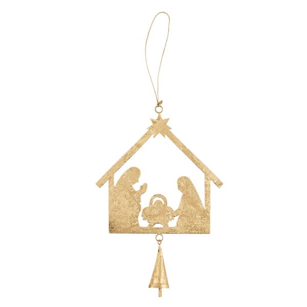 HOLY FAMILY TIN ORNAMENT