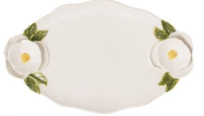 FIGURAL FLOWER PLATTER