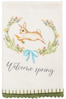 WELCOME SPRING PRINTED TOWEL