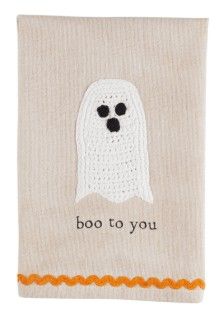 BOO CROCHET TOWEL