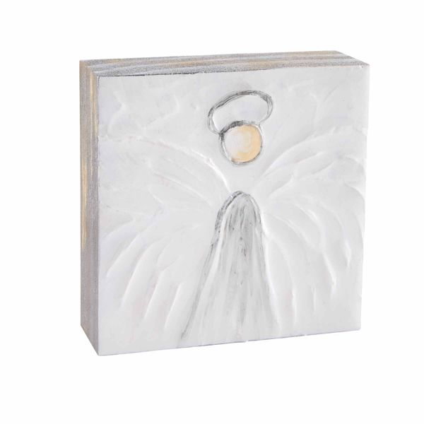 SMALL ANGEL BLOCK PLAQUE