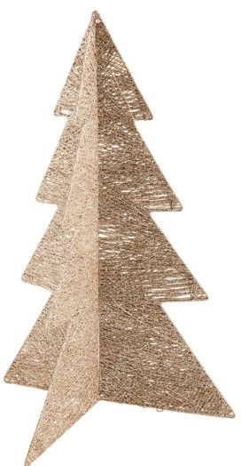GOLD LIGHT UP GLITTER TREES