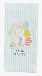 BUNNY WITH EGG PATCH TOWEL