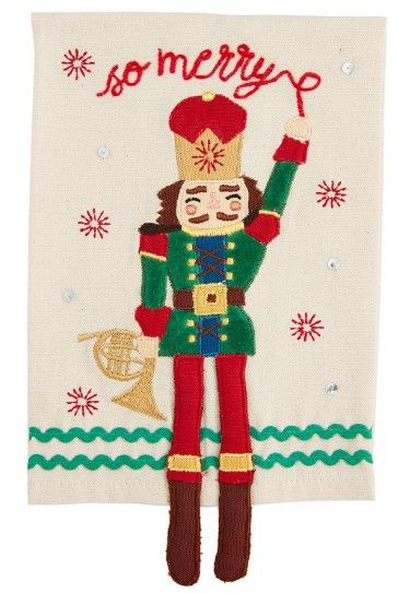 MERRY NUTCRACKER DANGLE TOWELS