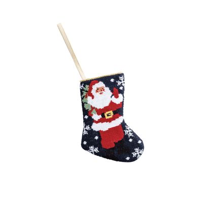 SANTA NEEDLE POINT STOCKING