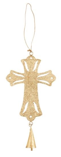CROSS LARGE TIN ORNAMENT
