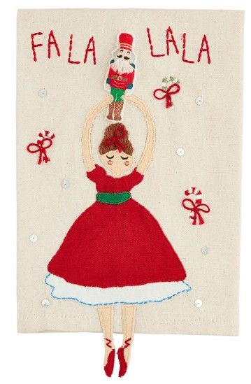 FA LA NUTCRACKER DANGLE TOWELS
