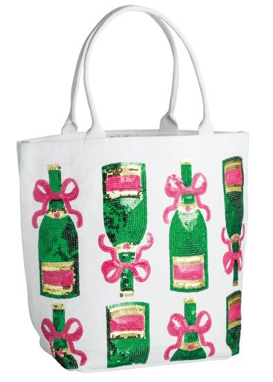 CHEERS SPARKLE TOTE WHITE