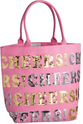 CHEERS SPARKLE TOTE PINK