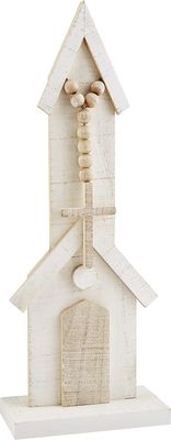 LARGE WOODEN CHURCH TABLE SITTER