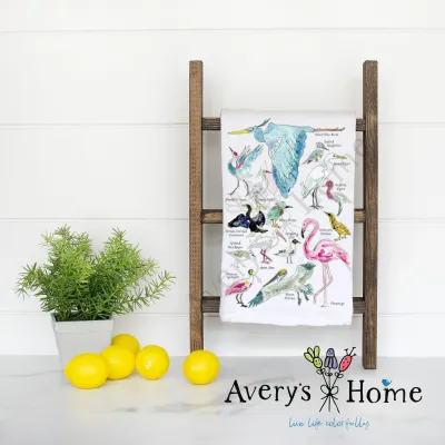 COASTAL BIRDS KITCHEN TOWEL