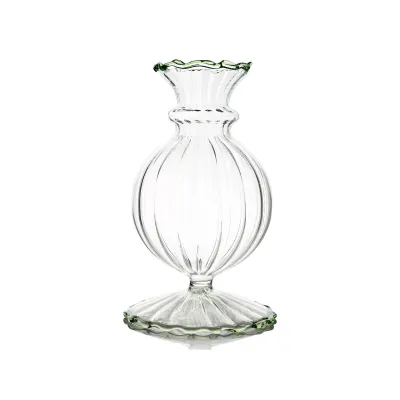 BUD VASE - GREEN TRIM